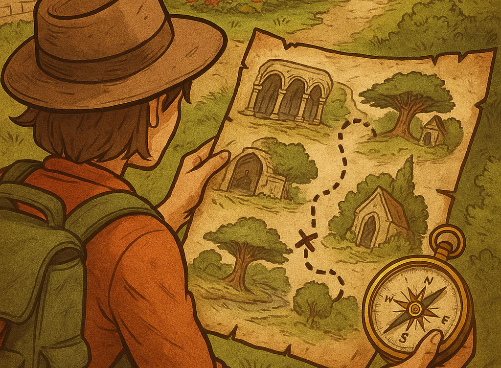 French castle for treasure hunt experience