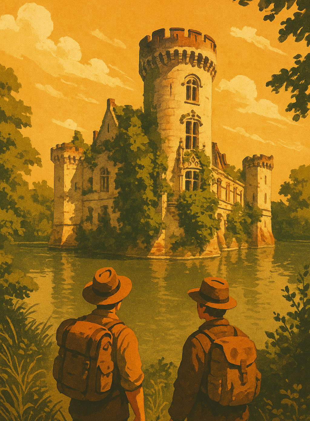 Person using smartphone for treasure hunt experience